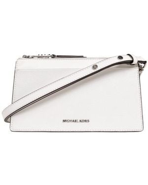 MICHAEL Michael Kors Large Empire Leather Crossbody Bag - White