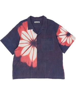 STORY mfg. Greetings Shirt Ss - Blue