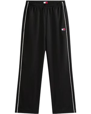 Tommy Hilfiger Tommy Badge Interlock Knit Relaxed Sweatpants - Black