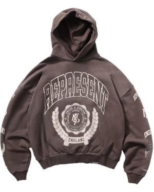 Represent Crest Graphic Hoodie - Brown