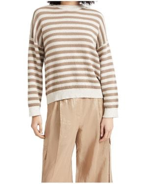 Brunello Cucinelli Dazzling Striped Jumper - Natural