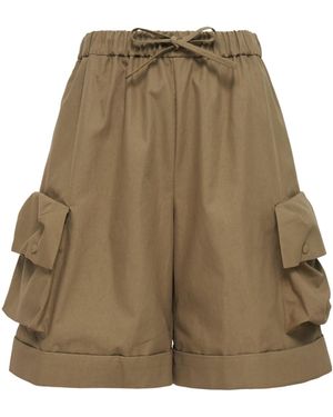 Simone Rocha Drawstring Cargo Shorts - Green