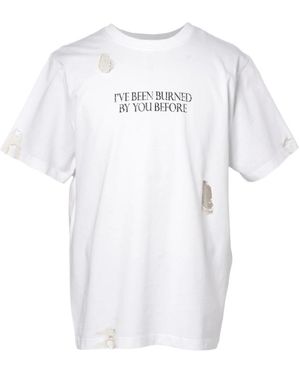 Coperni X Disney Burned By You Before Distressed T-Shirt - White