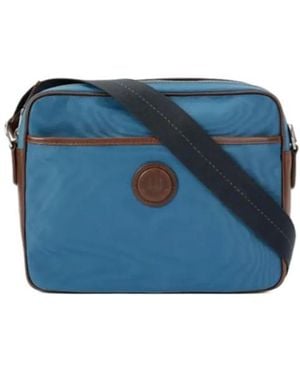 dunhill Logo Cross-Body Bag - Blue