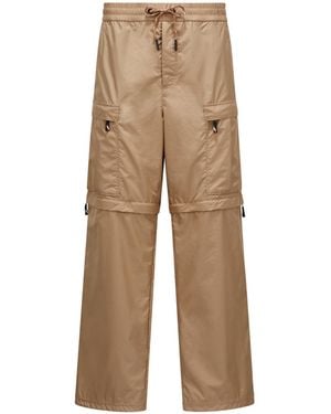 Moncler Grenoble Drawstring Cargo Trousers - Natural