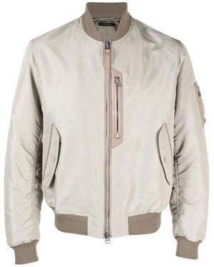 Tom Ford Bomber Jacket - Natural