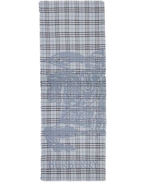 Burberry Plaid Scarf - Blue