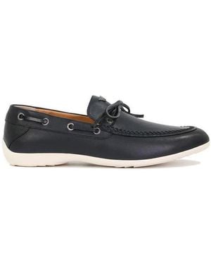 Armani Jeans Logo Details Business Casual Shoes - Blue