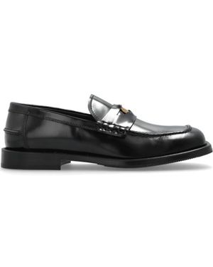 Moschino Square Toe Loafers - Black