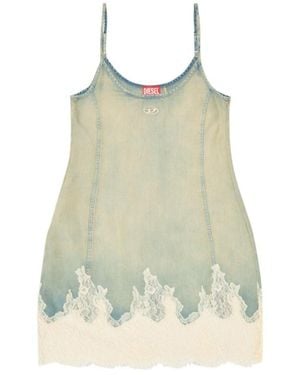 DIESEL De-Odry-S Lace-Trim Mini Dress - Natural