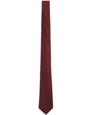 Giorgio Armani Silk Tie - White