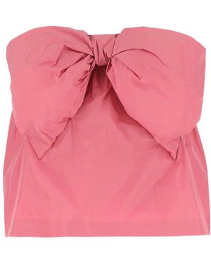 RED Valentino Bow Zipped Skirt - Pink
