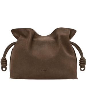Loewe Medium Flamenco Clutch - Brown