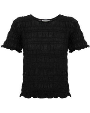 By Malene Birger Ella Crew-Neck Top - Black