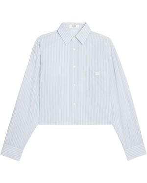 Celine Cropped Shirt - White
