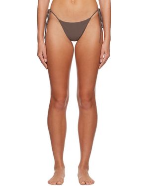 Magda Butrym Strap-Up Bikini Swimsuit - Brown