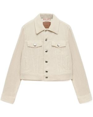 Marni Corduroy Button-Up Jacket - Natural