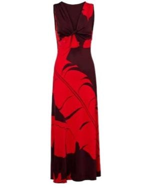 Johanna Ortiz Printed Jersey Maxi Dress - Red
