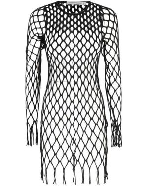 Christopher Esber Mesh Knit Mini Dress - Black