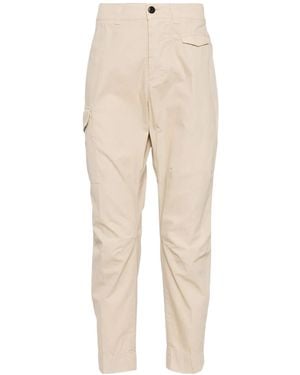 Dondup Leg-Pocket Slim-Cut Pants - Natural