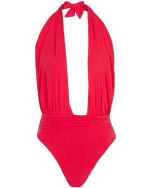 Balmain One-Piece Swimsuit - Red