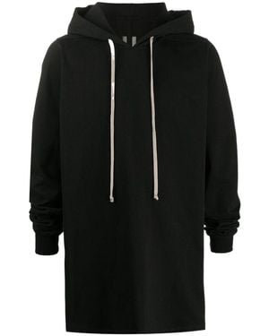 Rick Owens Long-Line Hoodie - Black
