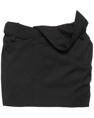 Jacquemus Asymmetrical Pencil Skirt - Black