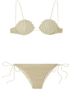 Oséree Metallic Bikini - White