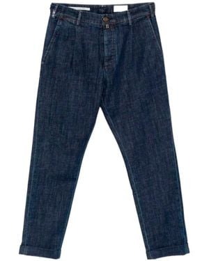 Jacob Cohen Pleated Straight-Leg Jeans - Blue