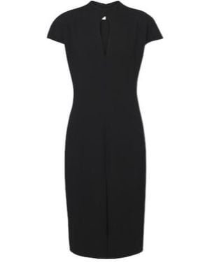 Jil Sander Cutout Virgin Wool Minidress - Black
