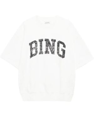 Anine Bing Jay Logo Printed T-Shirt - White