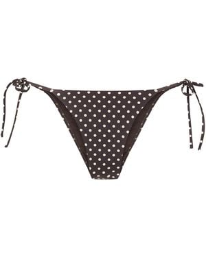 Matteau The String Polka-Dot Recycled Bikini Briefs - Multicolour