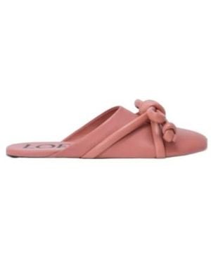 Loewe Flamenco Knot Mule - Pink