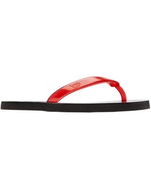 Ancient Greek Sandals Thong Flip-Flops Slides - Red