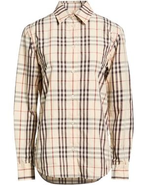 Burberry Classic Plaid Shirt - Natural
