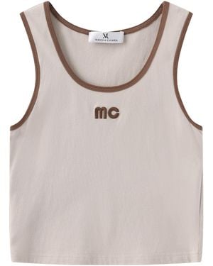 Marissa Chiara Crew Neck Vest - Gray