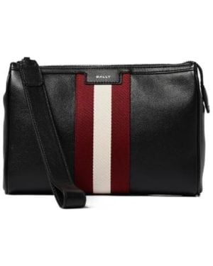 Bally Code Zipped Clutch Bag - Black