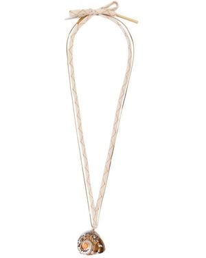 Dries Van Noten Shell Pendant - White