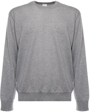 Eleventy Crew Neck Knitwear - Grey