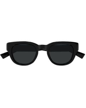 Saint Laurent Eyewear Oval Frame Sunglasses - Black