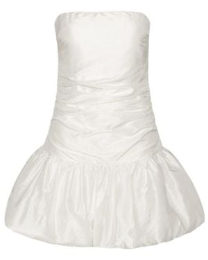 ROTATE BIRGER CHRISTENSEN Strapless Balloon Mini Dress - White