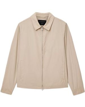 AllSaints Trey Zip-Up Jacket - Natural