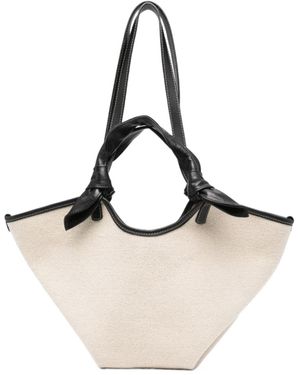 Hereu Double Handle Handbag - White