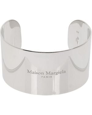 Maison Margiela Logo Reference Open Bracelet - White