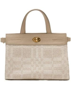 Burberry Mini Cotswolds Tote - Natural