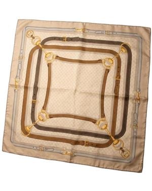 Gucci Printed Gg Shawl - Natural