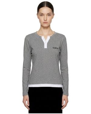 Marissa Chiara Long-Sleeved T-Shirt - Grey