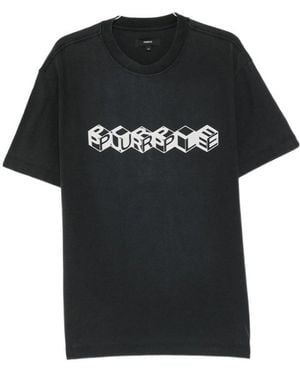 Purple Brand Cube Graphic T-Shirt - Black