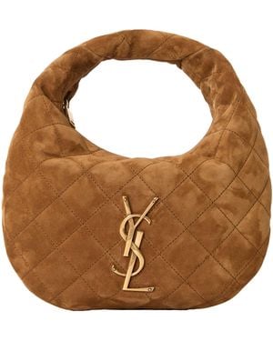 Saint Laurent Minimalstyle Hobo Bag - Brown