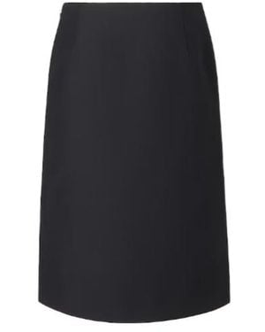 Fendi Silk And Wool Skirt - Black